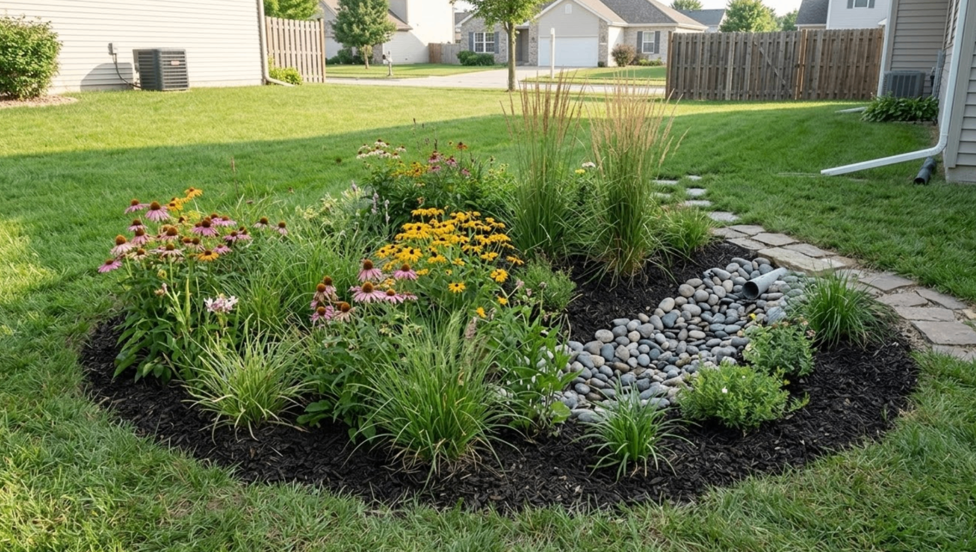 Rain garden installation in Savannah GA